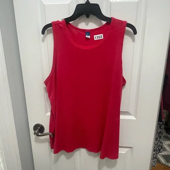 Old Navy Red Tank Top Classic Sleeveless Design - Picture 2 of 10